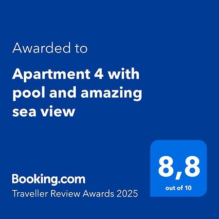 Apartment 4 With Pool And Amazing Sea View Lokva Rogoznica Exterior foto